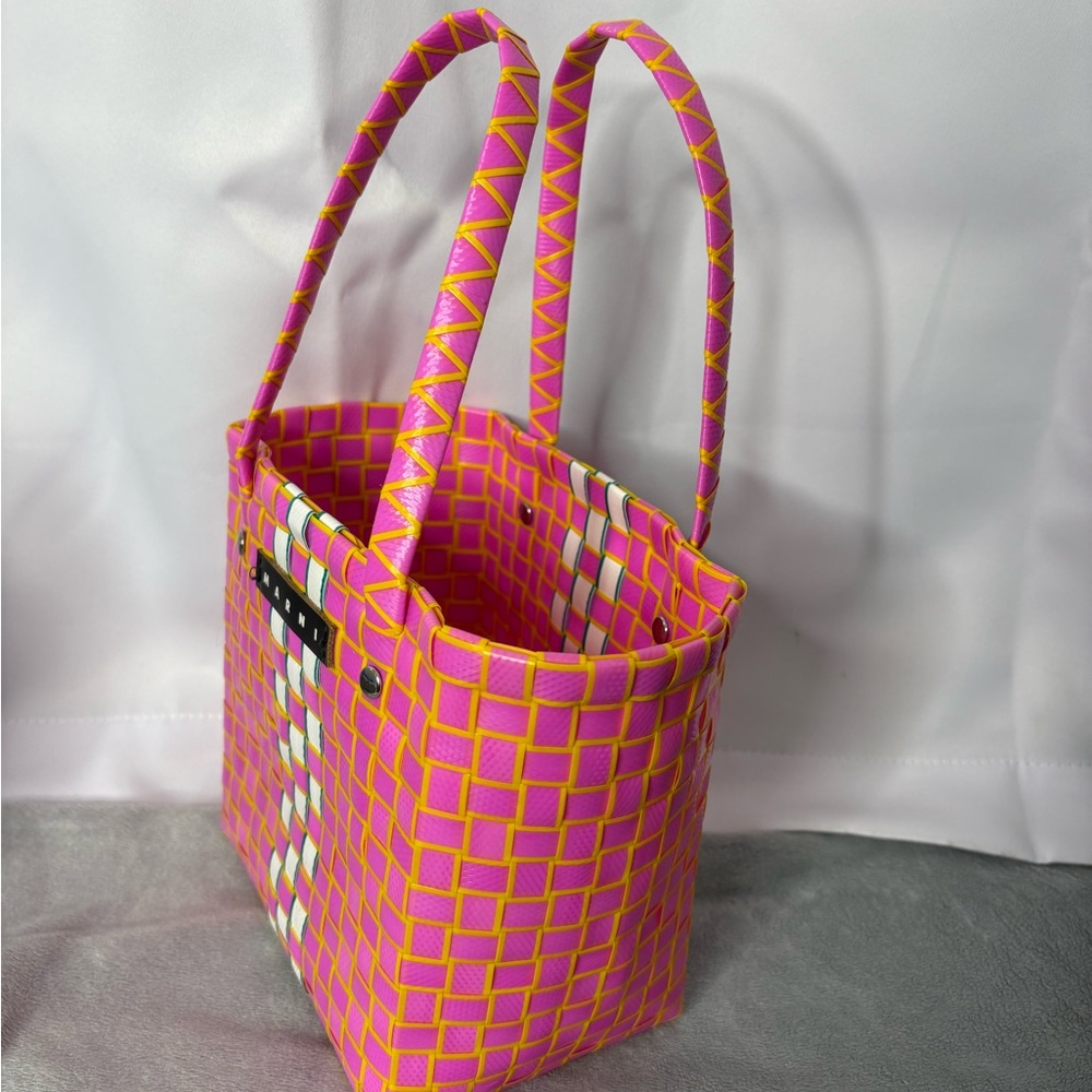 Marni Vibrant Pink and Orange Tote - Picture 3 of 3